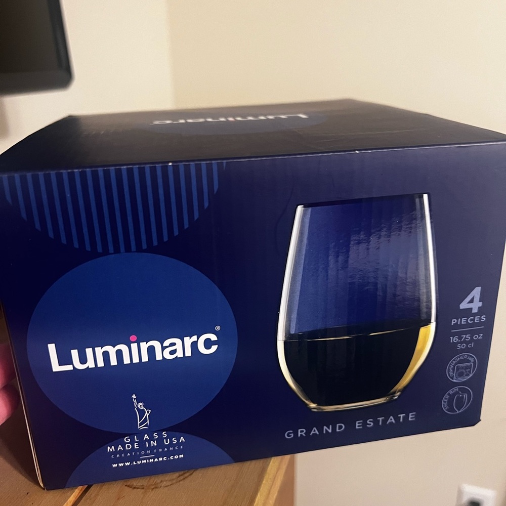 Luminarc Drinking Glasses New in Box